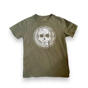 POLO RALPH LAUREN Boys Olive Green Skull T-Shirt new